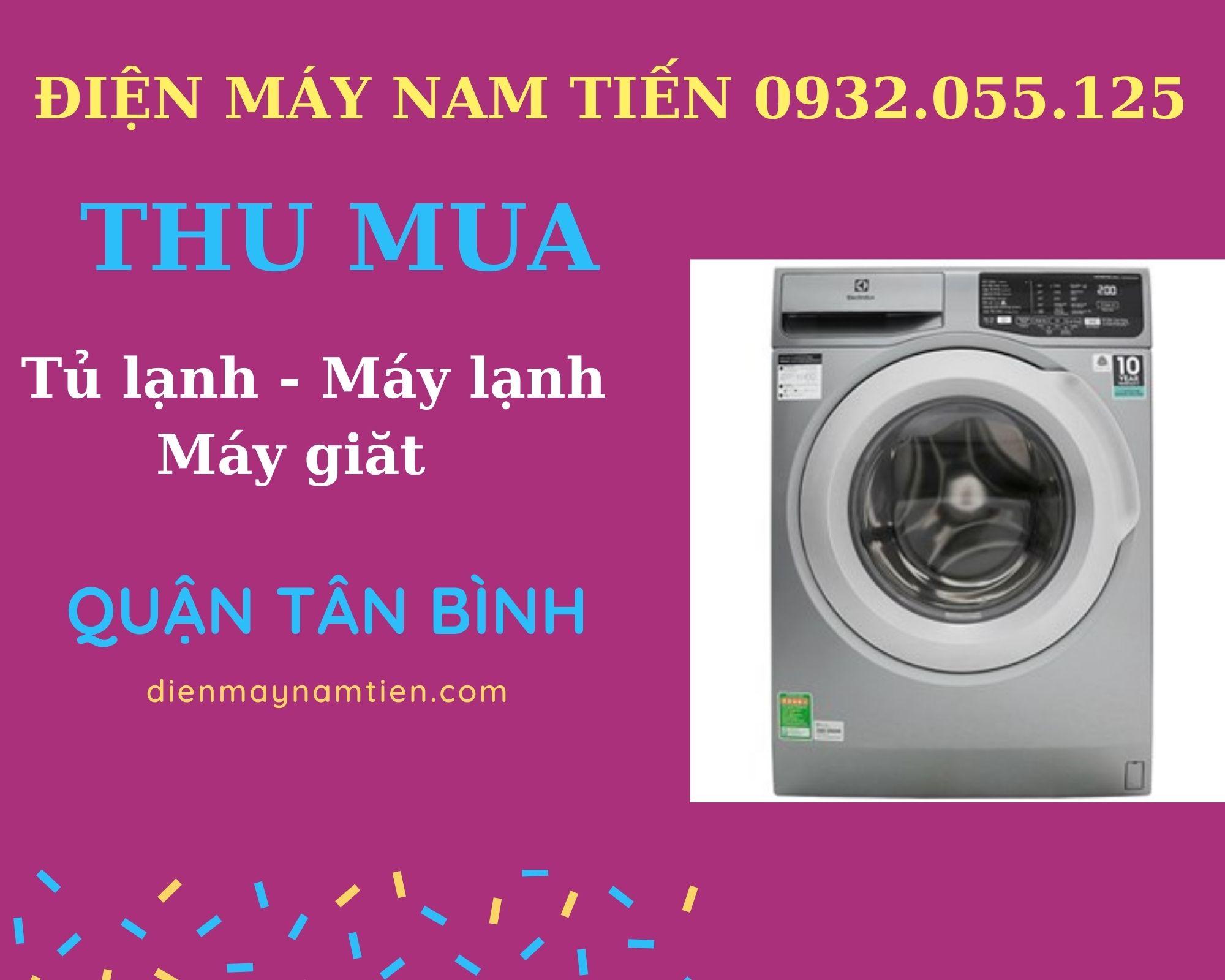 Dịch vụ thu mua máy giặt cũ quận Tân Bình giá cao
