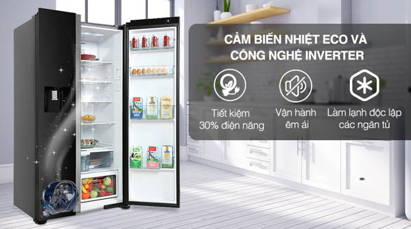 Công nghệ nổi bật trên tủ lạnh Side By Side Hitachi