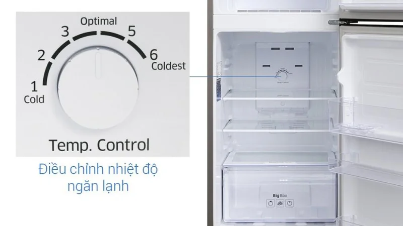 Hiểu về mức nhiệt độ và cài đặt số trên tủ lạnh