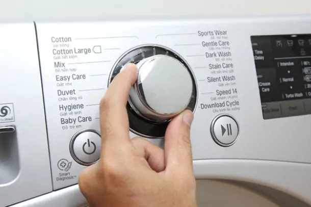 Các chế độ vắt phổ biến trên máy giặt LG