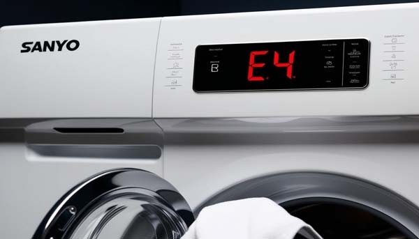 Lỗi E4-20 trong bảng mã lỗi máy giặt Sanyo