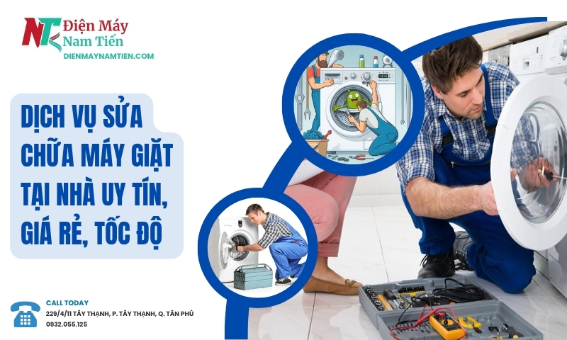 Điện Máy Nam Tiến là địa chỉ uy tín sửa chữa hoặc bảo dưỡng máy giặt Toshiba