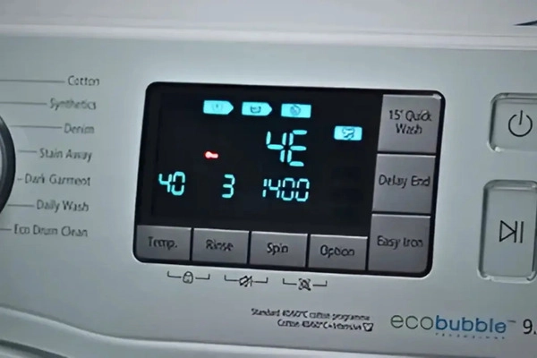 Nước chưa được cấp tới máy giặt – mã lỗi 4E Nước chưa được cấp tới máy giặt – mã lỗi 4E